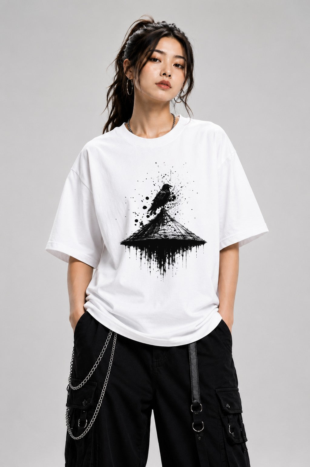 Raven Tower Drip - White