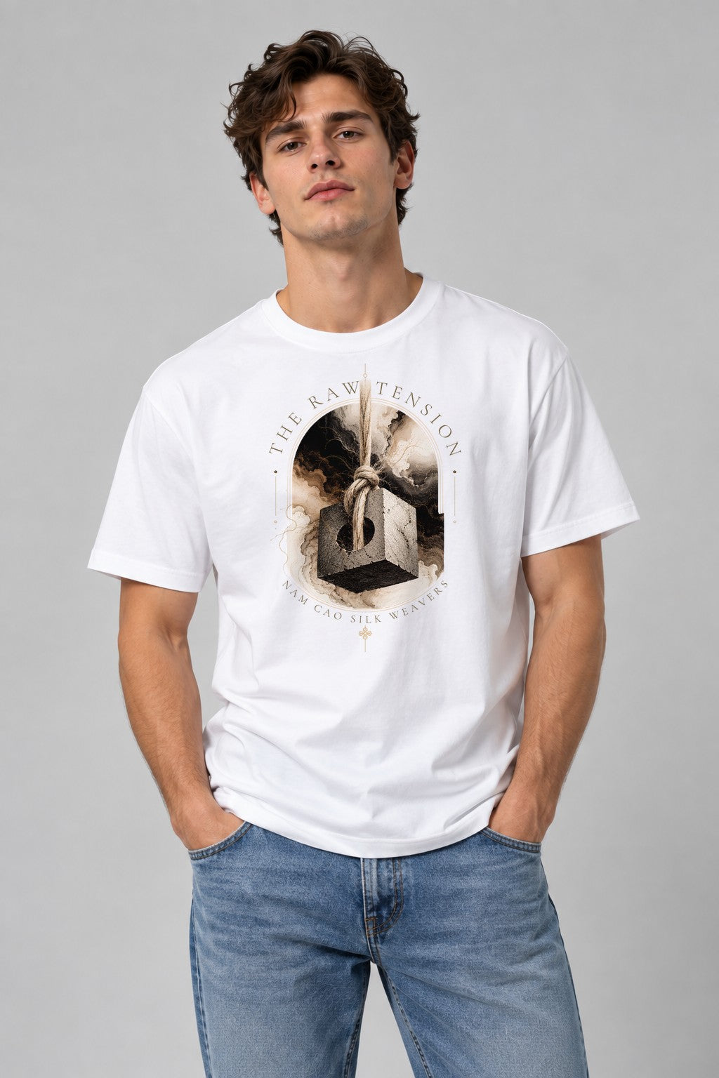 Raw Stone Tension - White