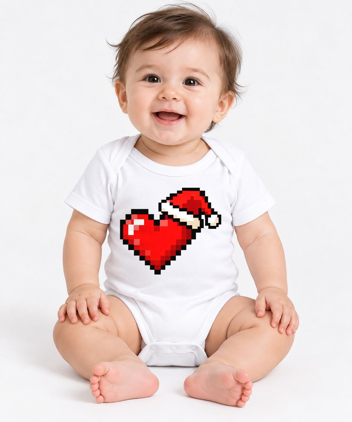 Red Cardinal Heart - White