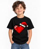 Red Cardinal Heart - Black