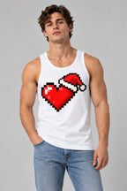 Red Cardinal Heart - White