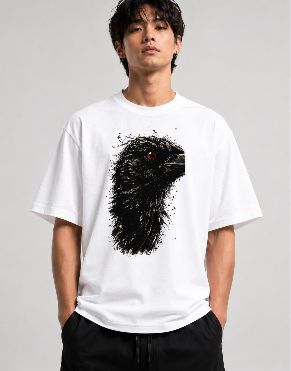 Red Eyed Raven - White