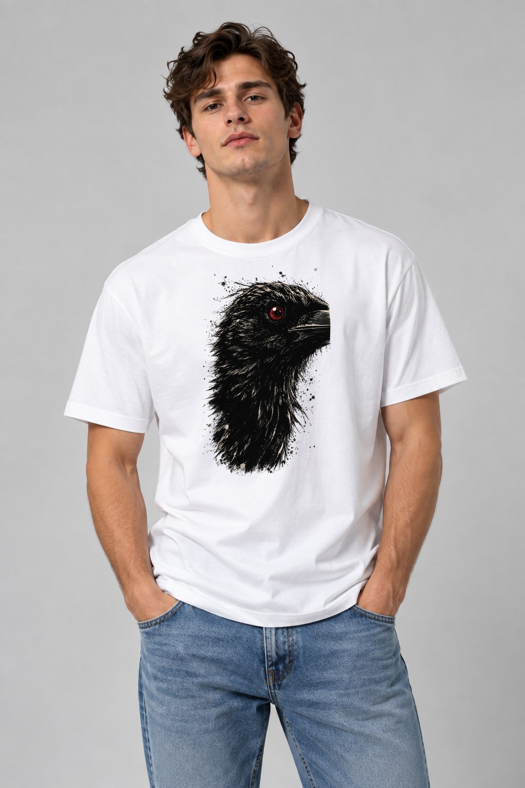 Red Eyed Raven - White