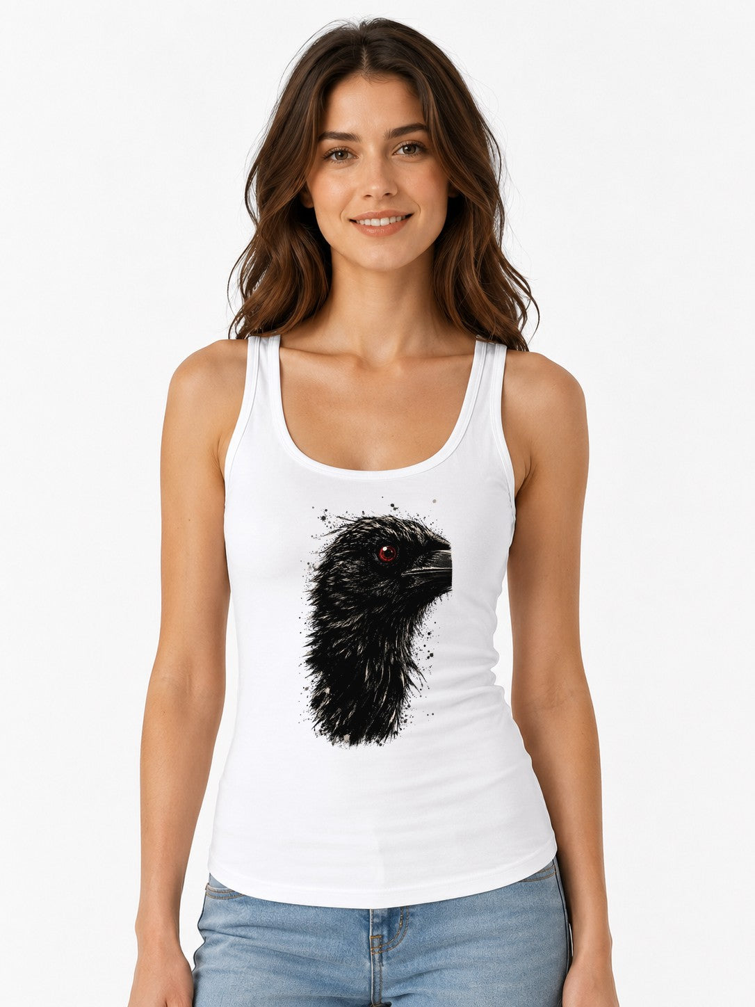 Red Eyed Raven - White
