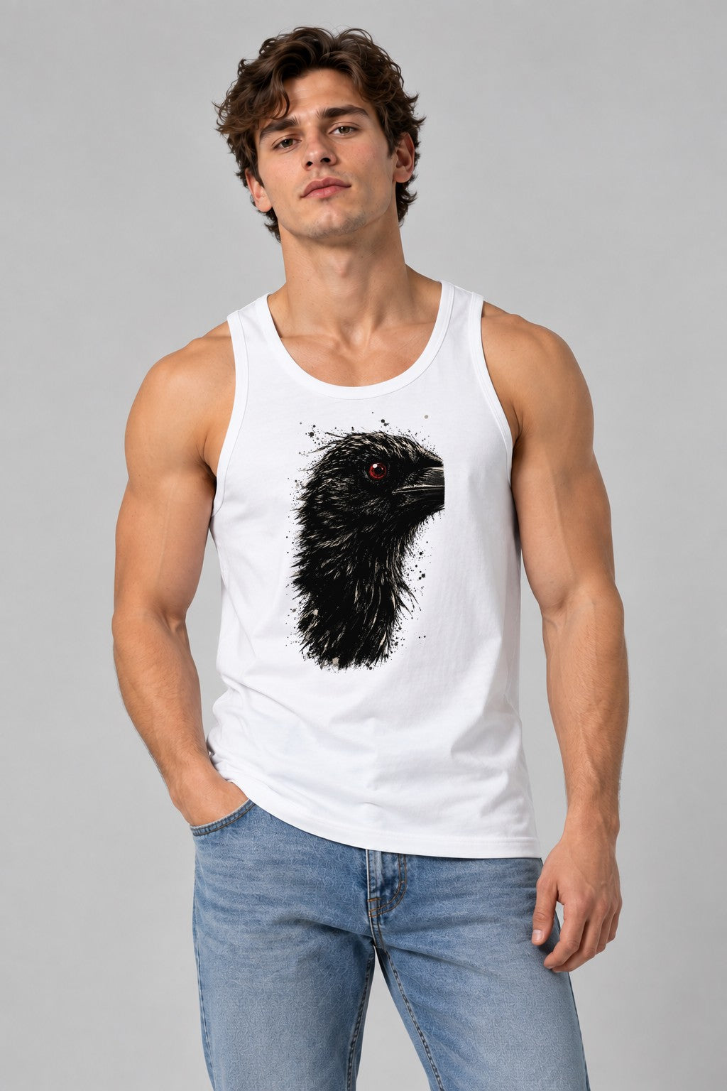 Red Eyed Raven - White