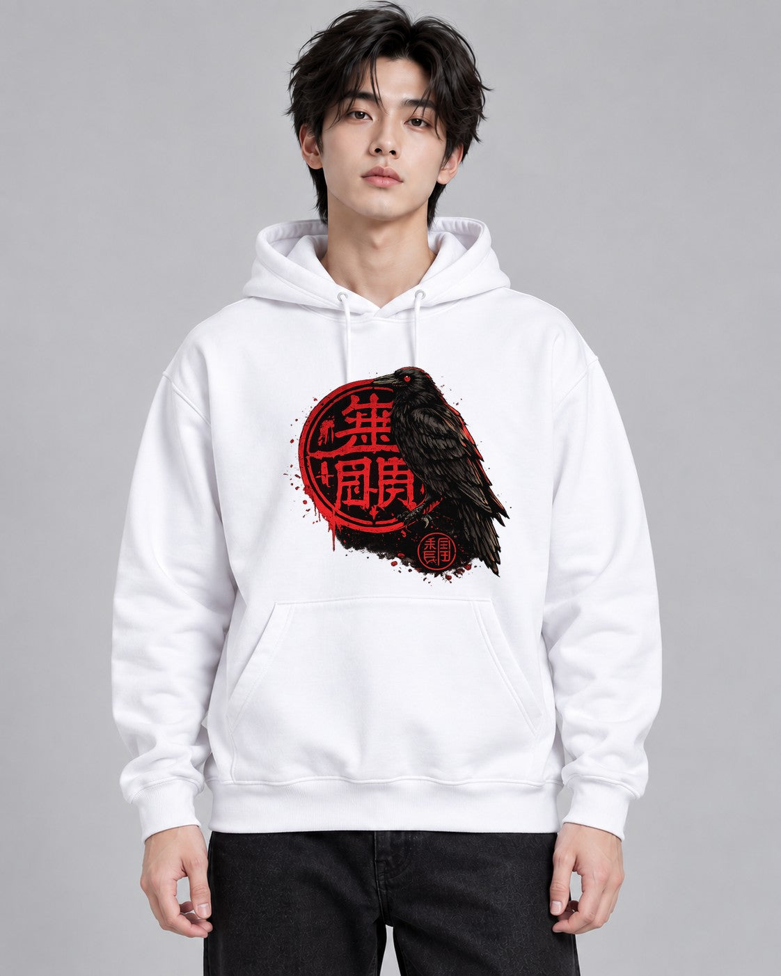 Red Seal Raven - White
