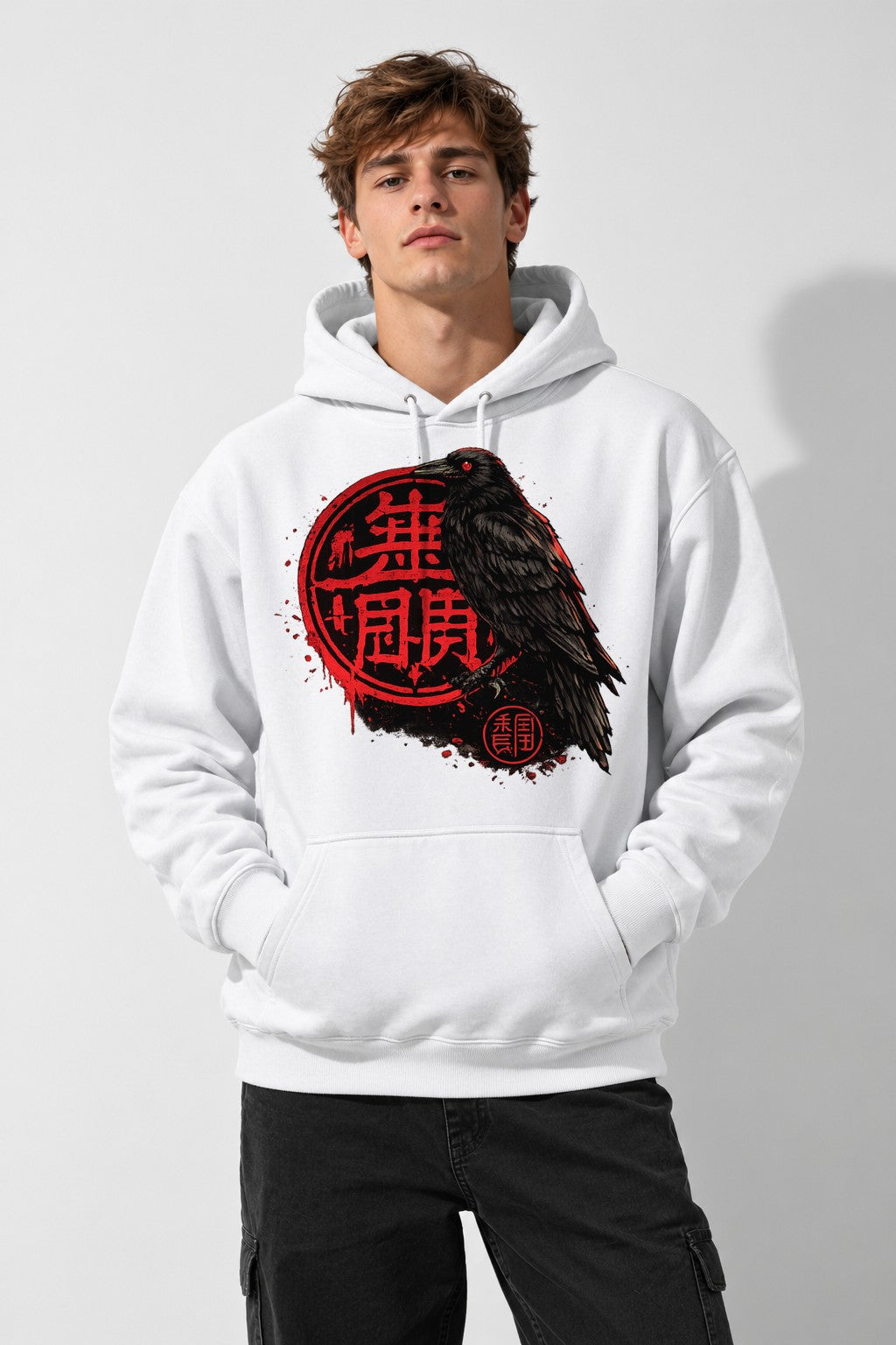 Red Seal Raven - White