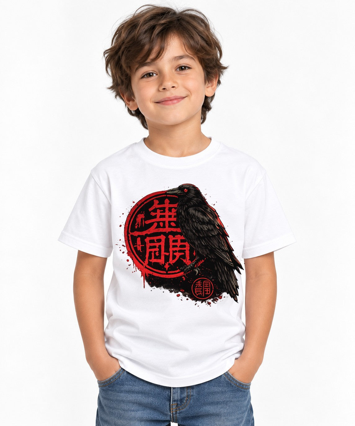 Red Seal Raven - White