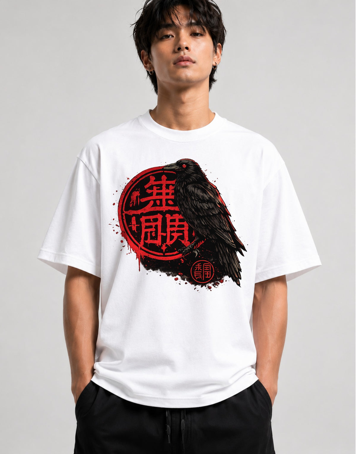 Red Seal Raven - White