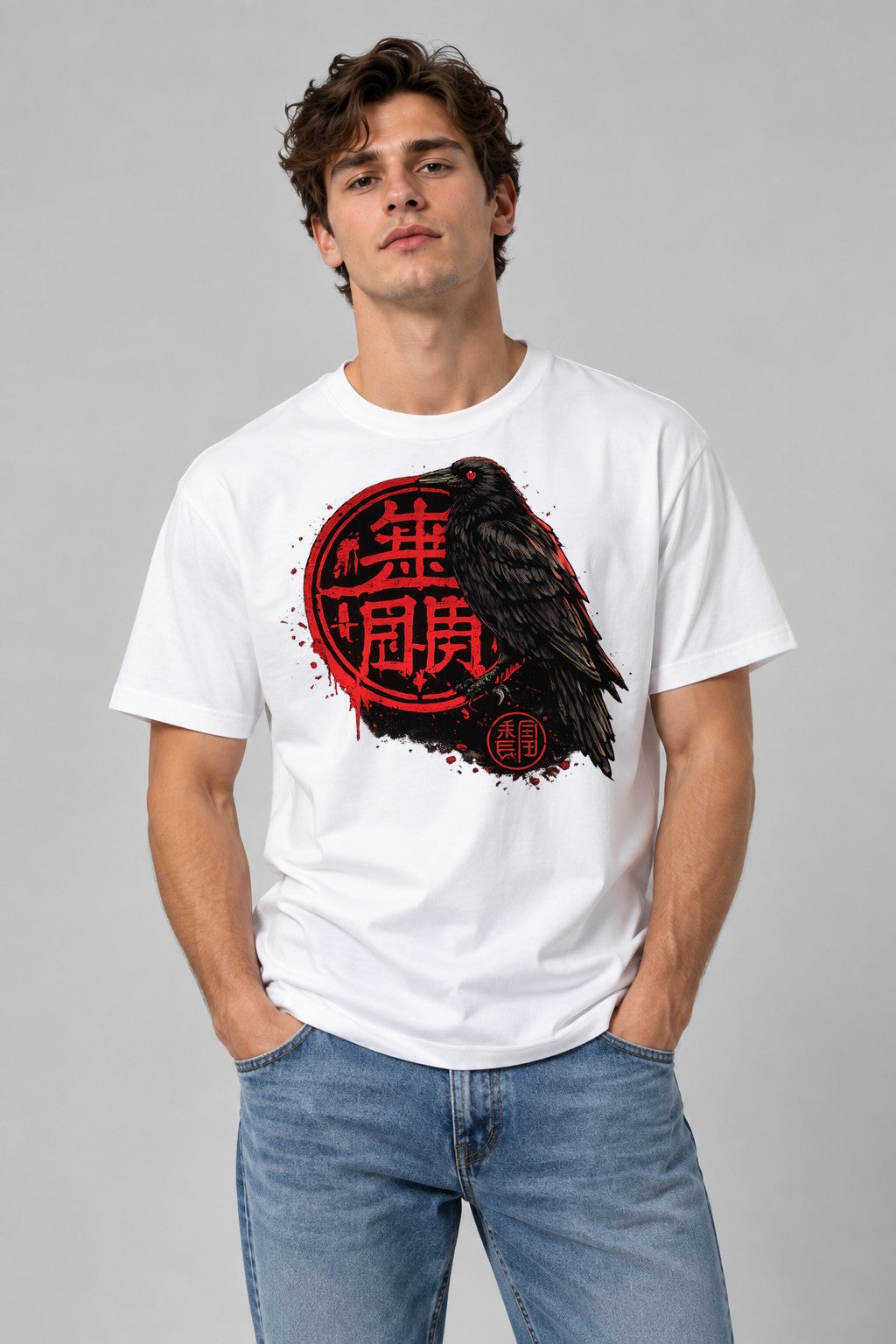 Red Seal Raven - White