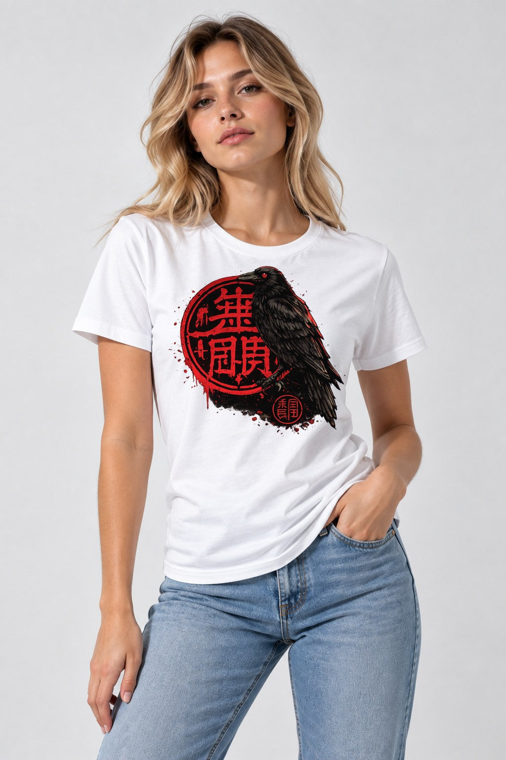 Red Seal Raven - White