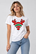 Reindeer WiFi Signal - White