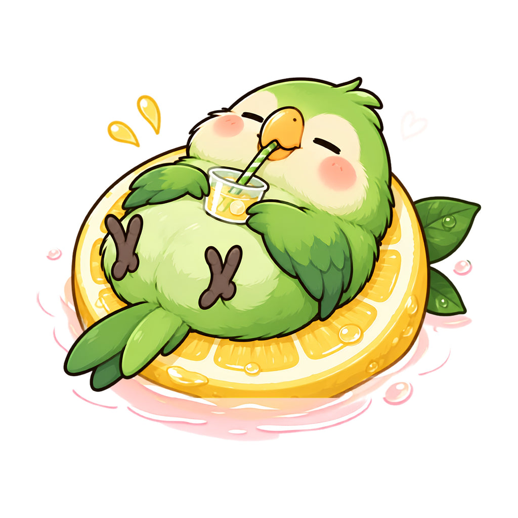 Relaxing Parrot Pool