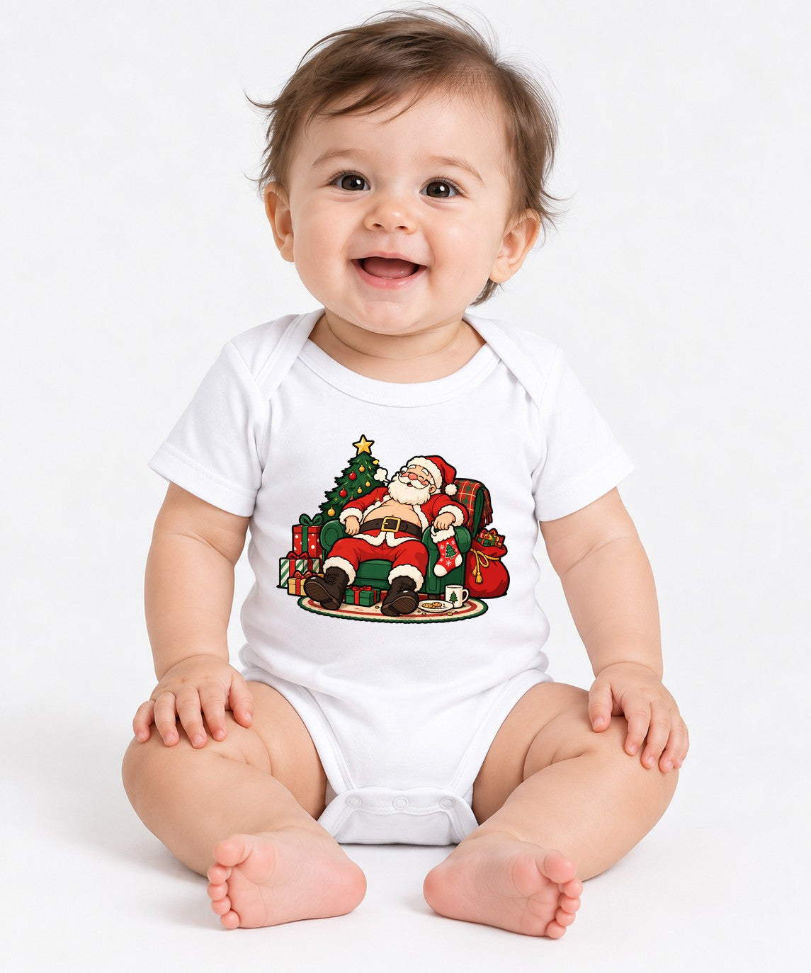 Relaxing Santa Claus - White