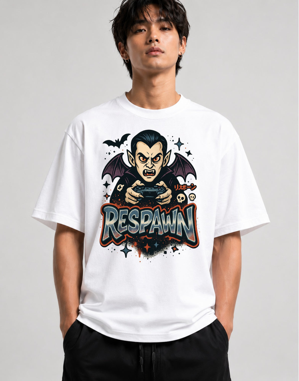 Respawn Vampire Gamer - White