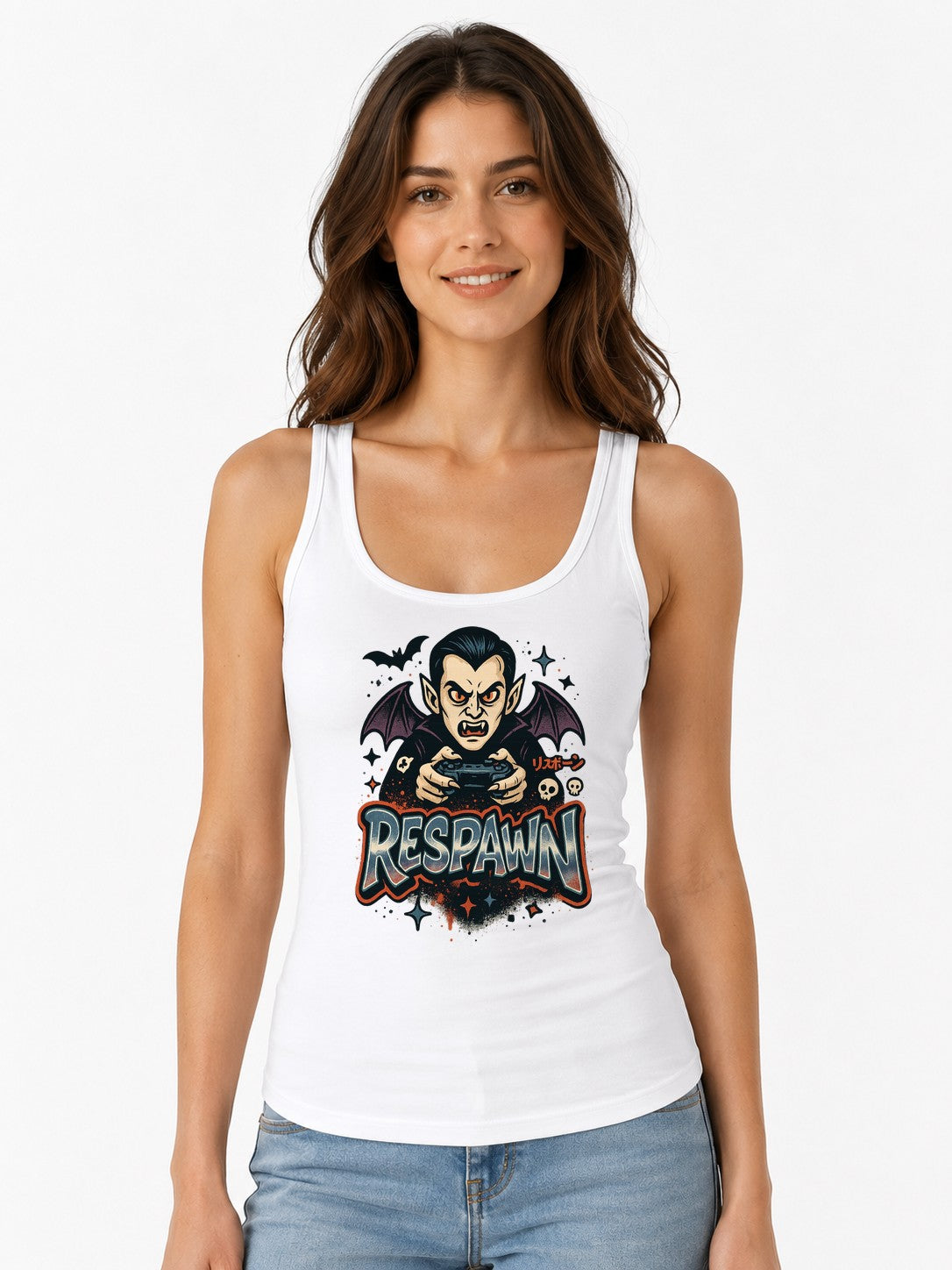 Respawn Vampire Gamer - White