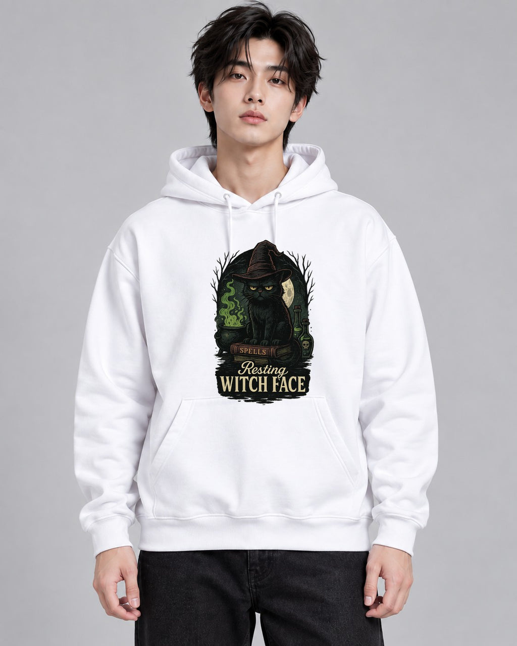 Resting Witch Face - White