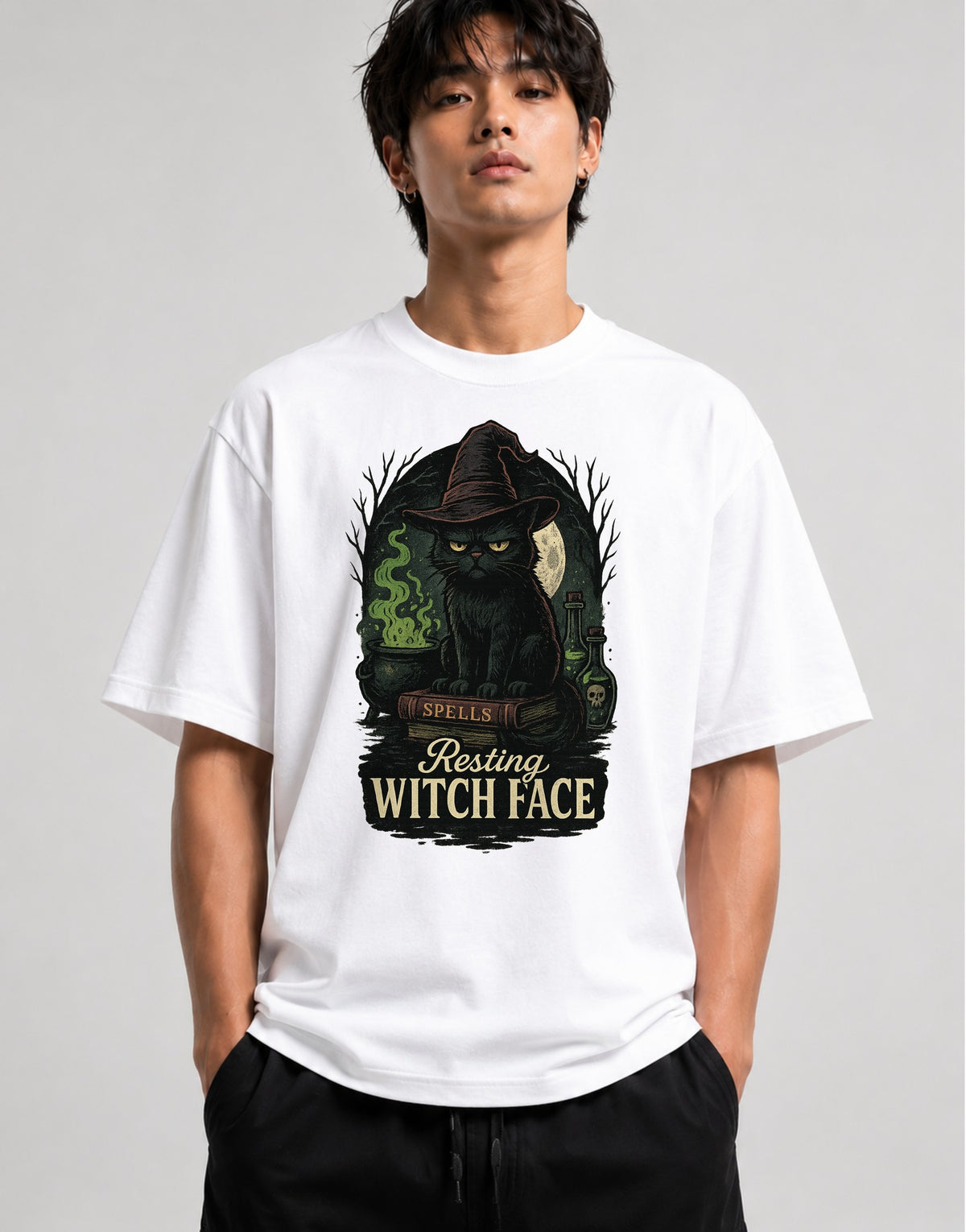 Resting Witch Face - White