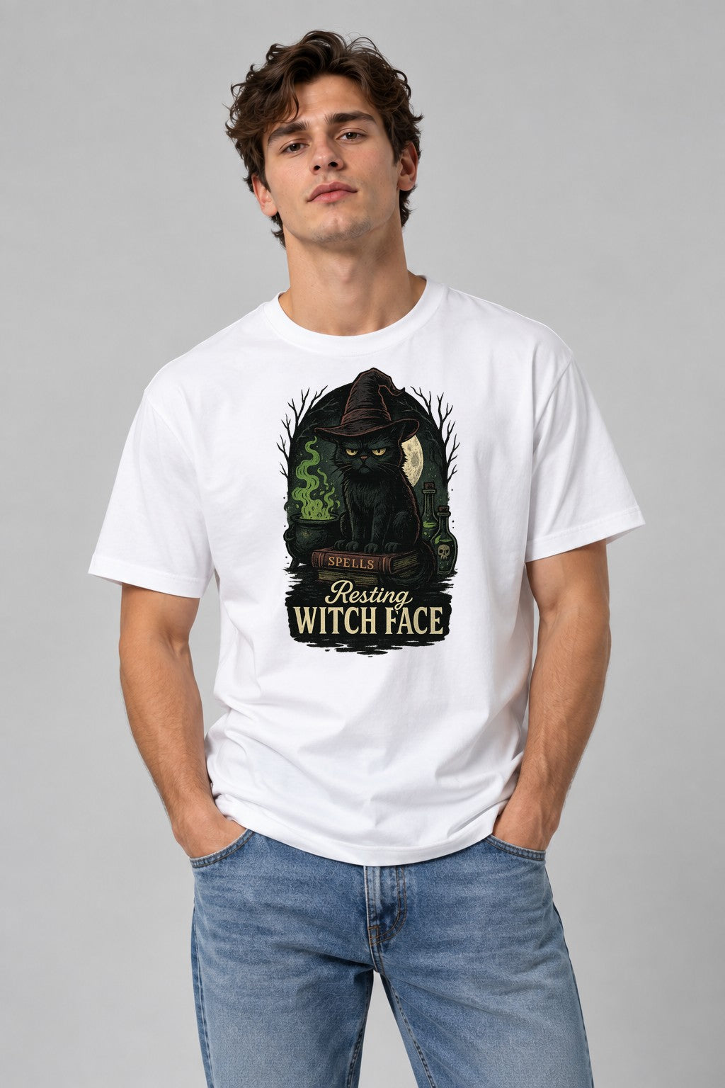 Resting Witch Face - White