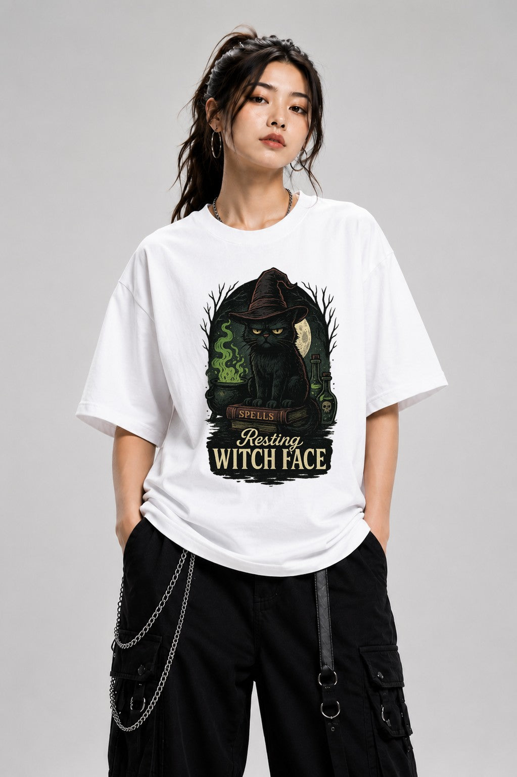 Resting Witch Face - White
