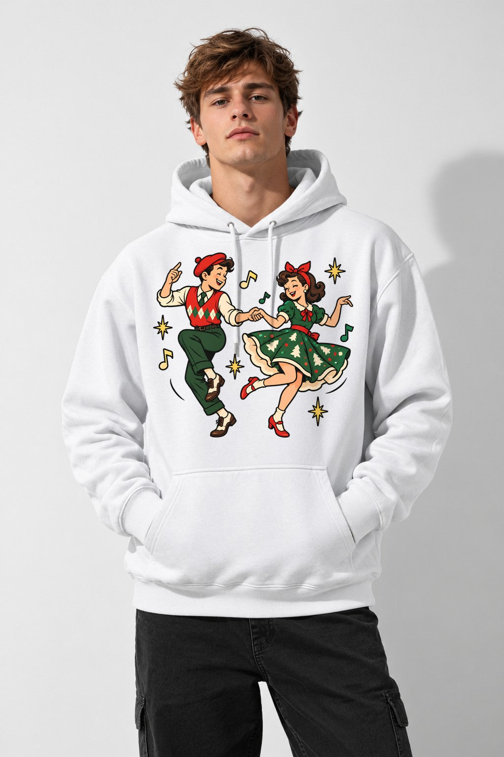 Retro Holiday Dance - White