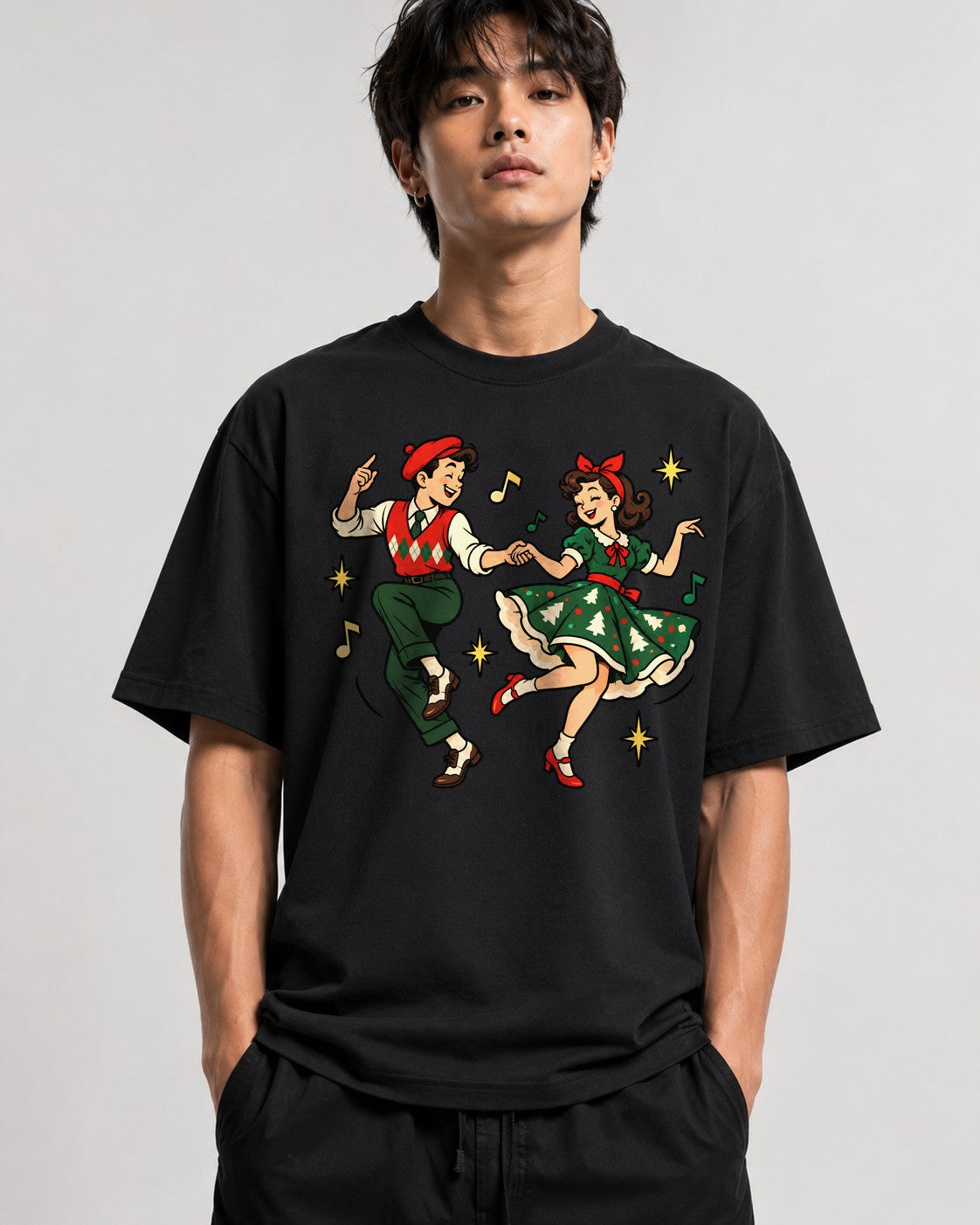 Retro Holiday Dance - Black