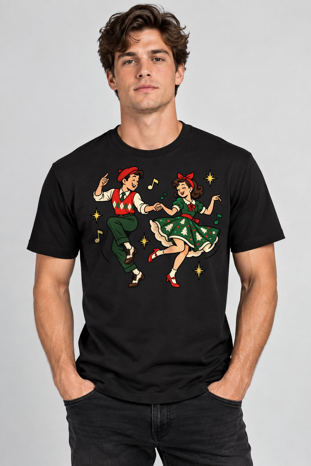 Retro Holiday Dance - Black