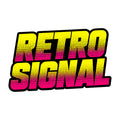 Retro Signal Graphic Tee - Bold 80s Style Halftone Text Design