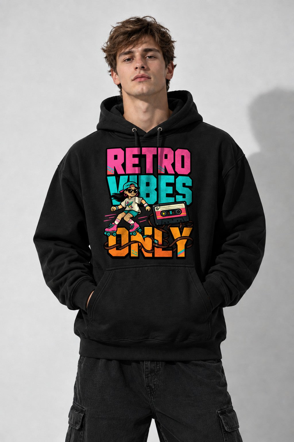 Retro Vibes Only - Black