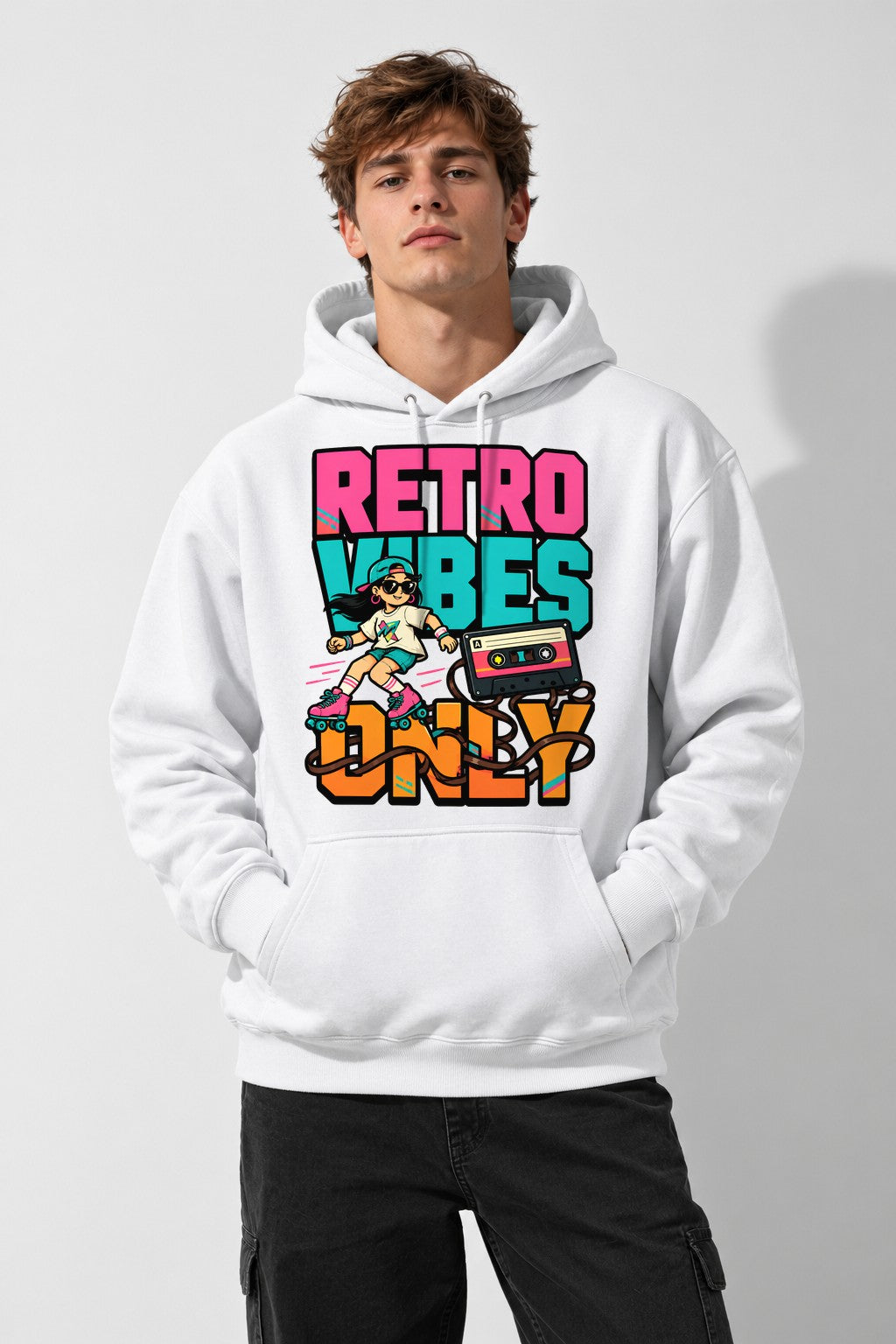 Retro Vibes Only - White