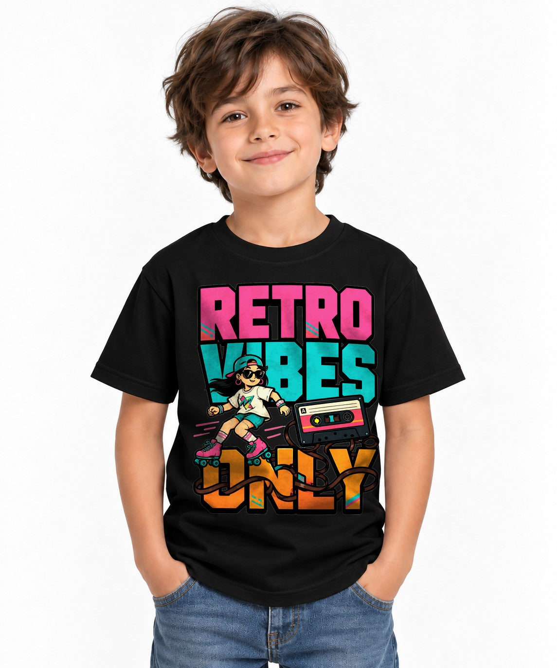 Retro Vibes Only - Black
