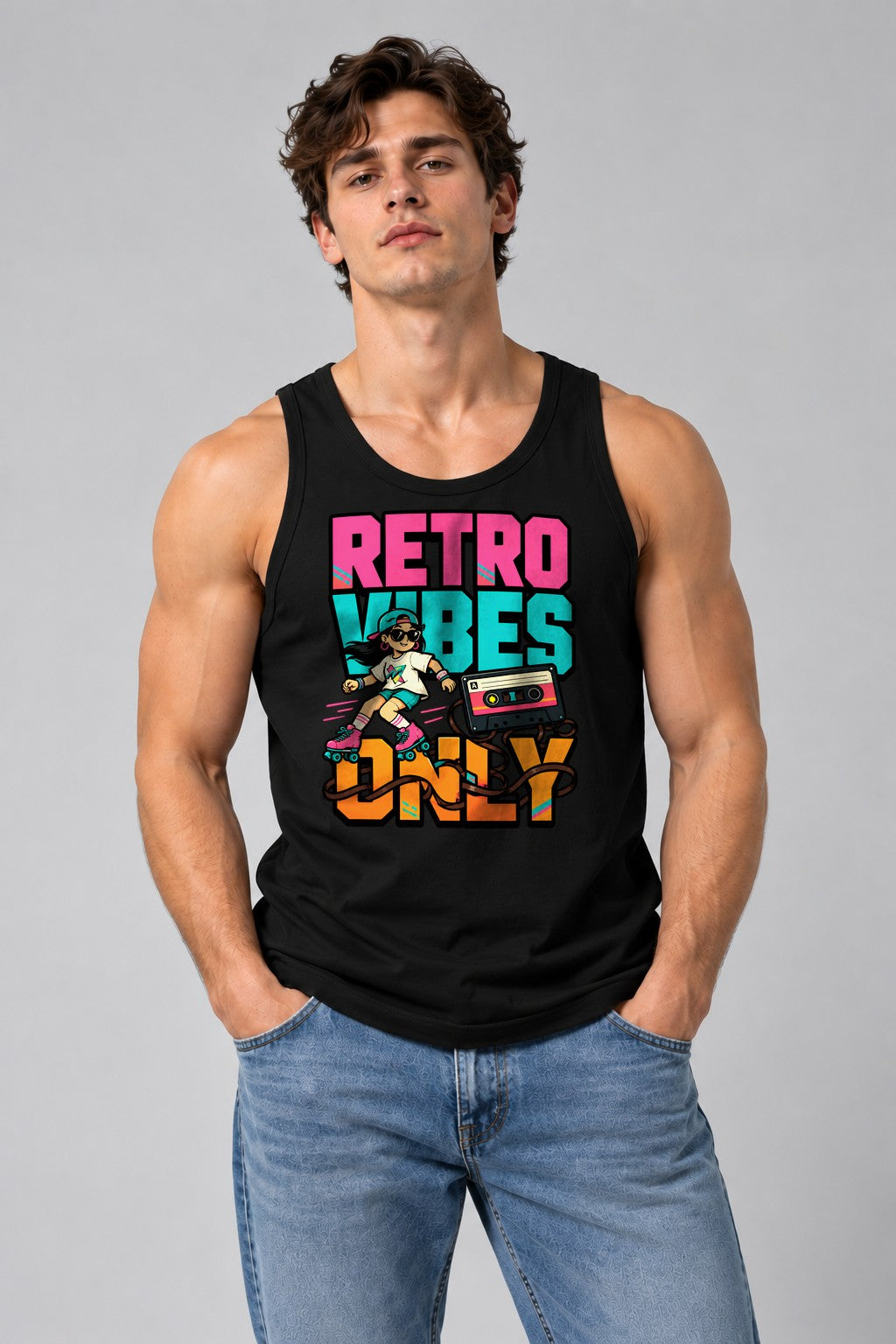 Retro Vibes Only - Black