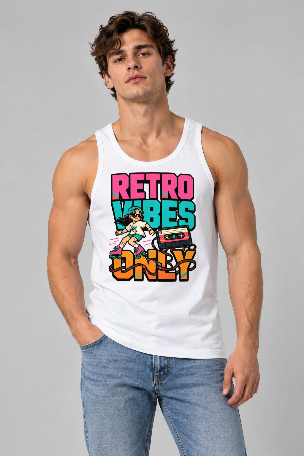 Retro Vibes Only - White
