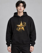 Rising Gold Star - Black