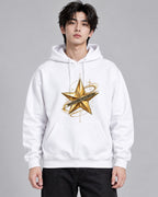 Rising Gold Star - White