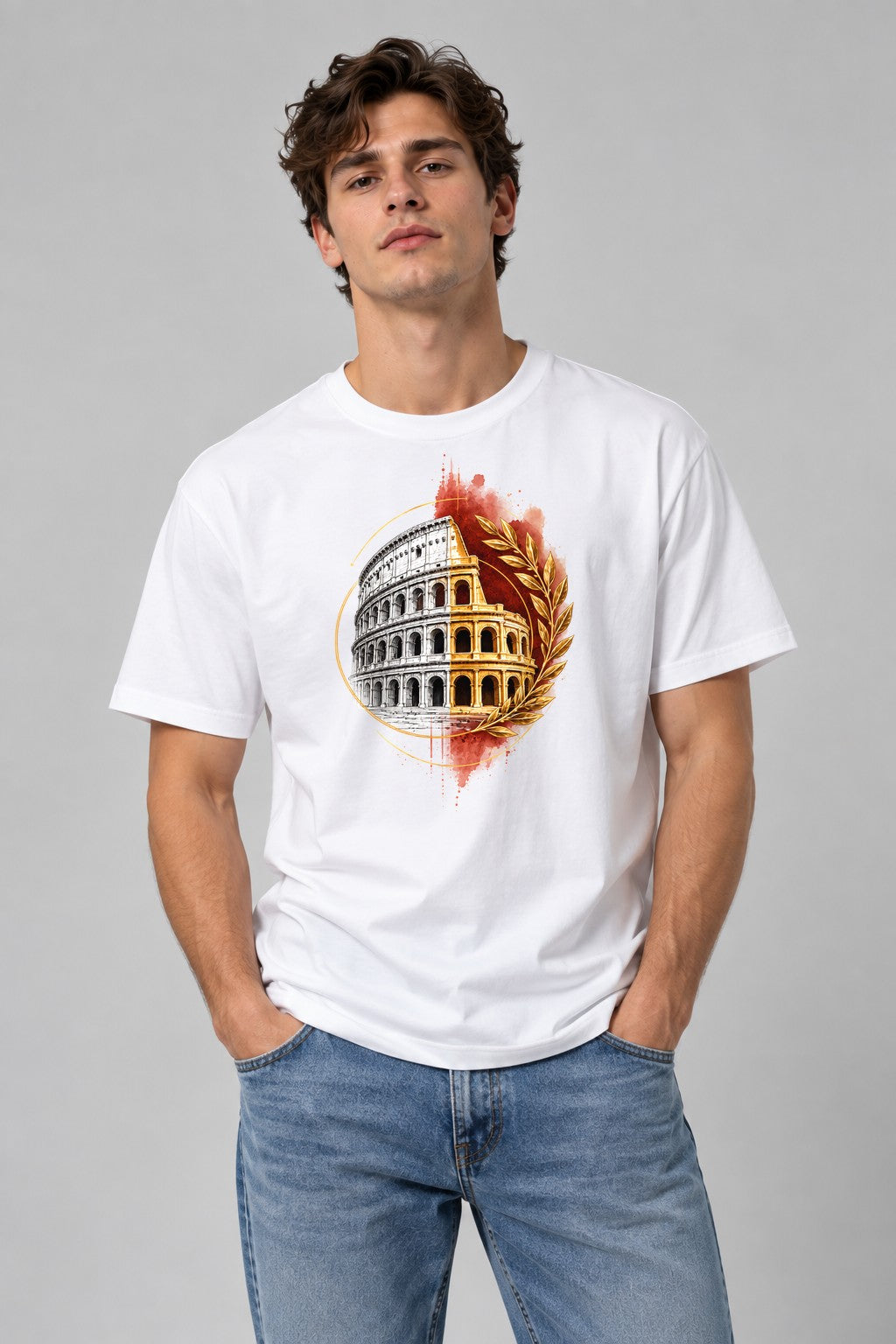 Roman Colosseum Glory - White