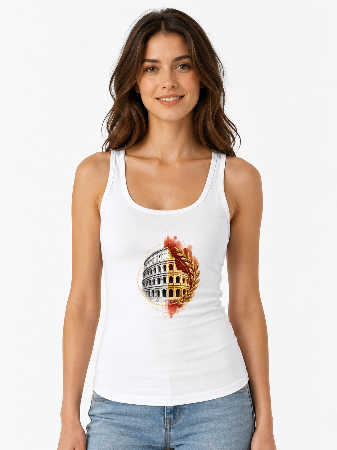 Roman Colosseum Glory - White