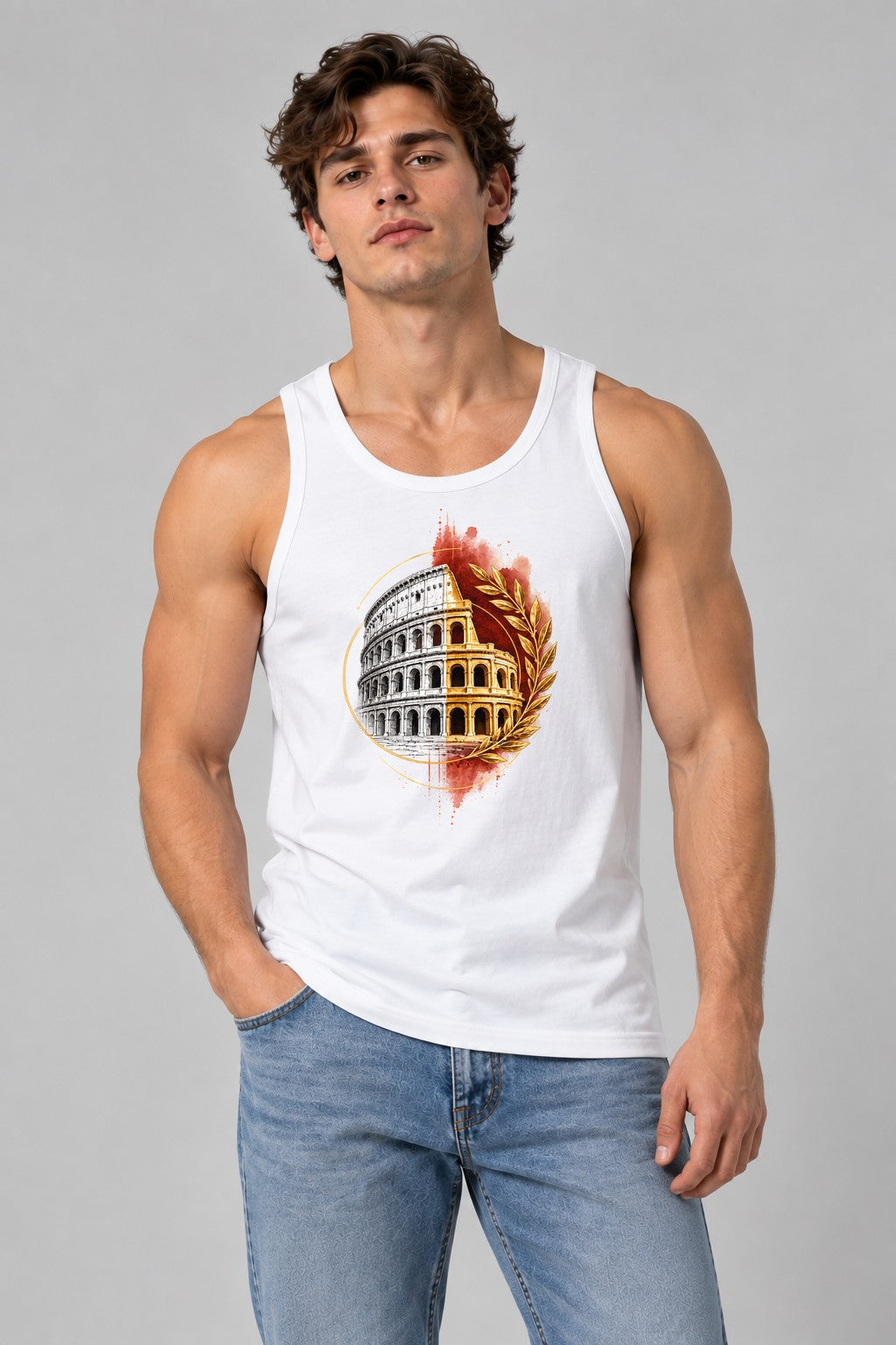 Roman Colosseum Glory - White