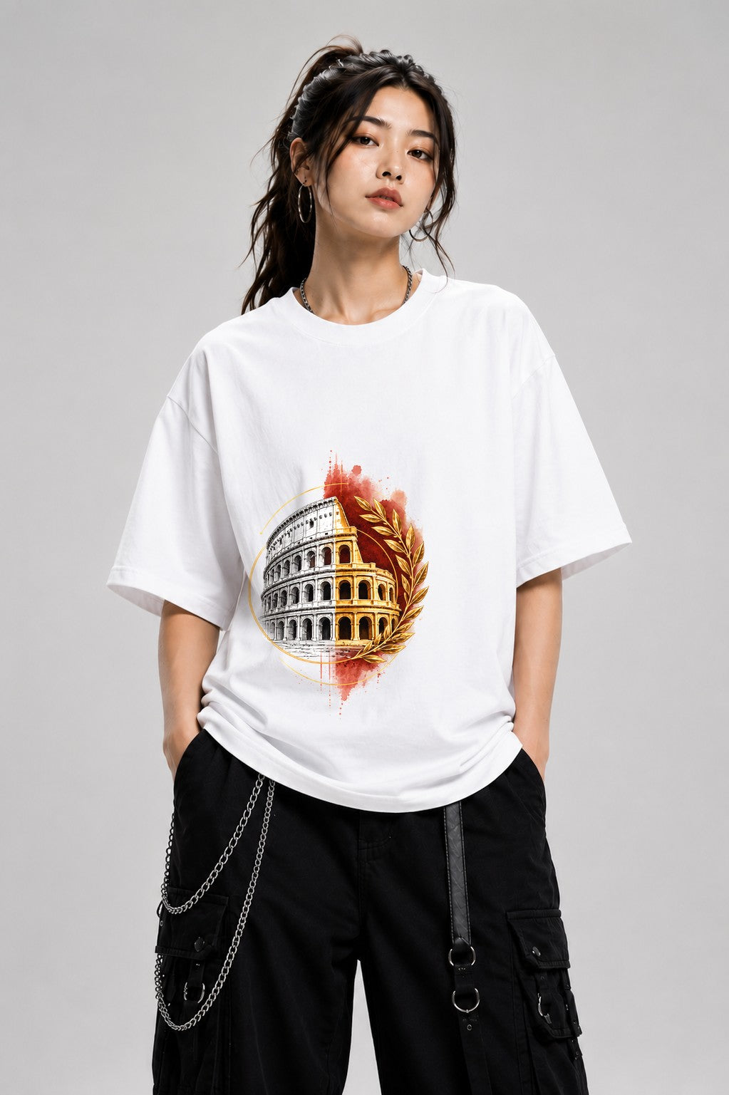 Roman Colosseum Glory - White
