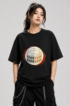 Roman Colosseum Sketch - Black