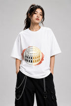 Roman Colosseum Sketch - White