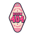 Room 404 Lost & Found Vintage Hotel Key Tag Retro Motel Tee
