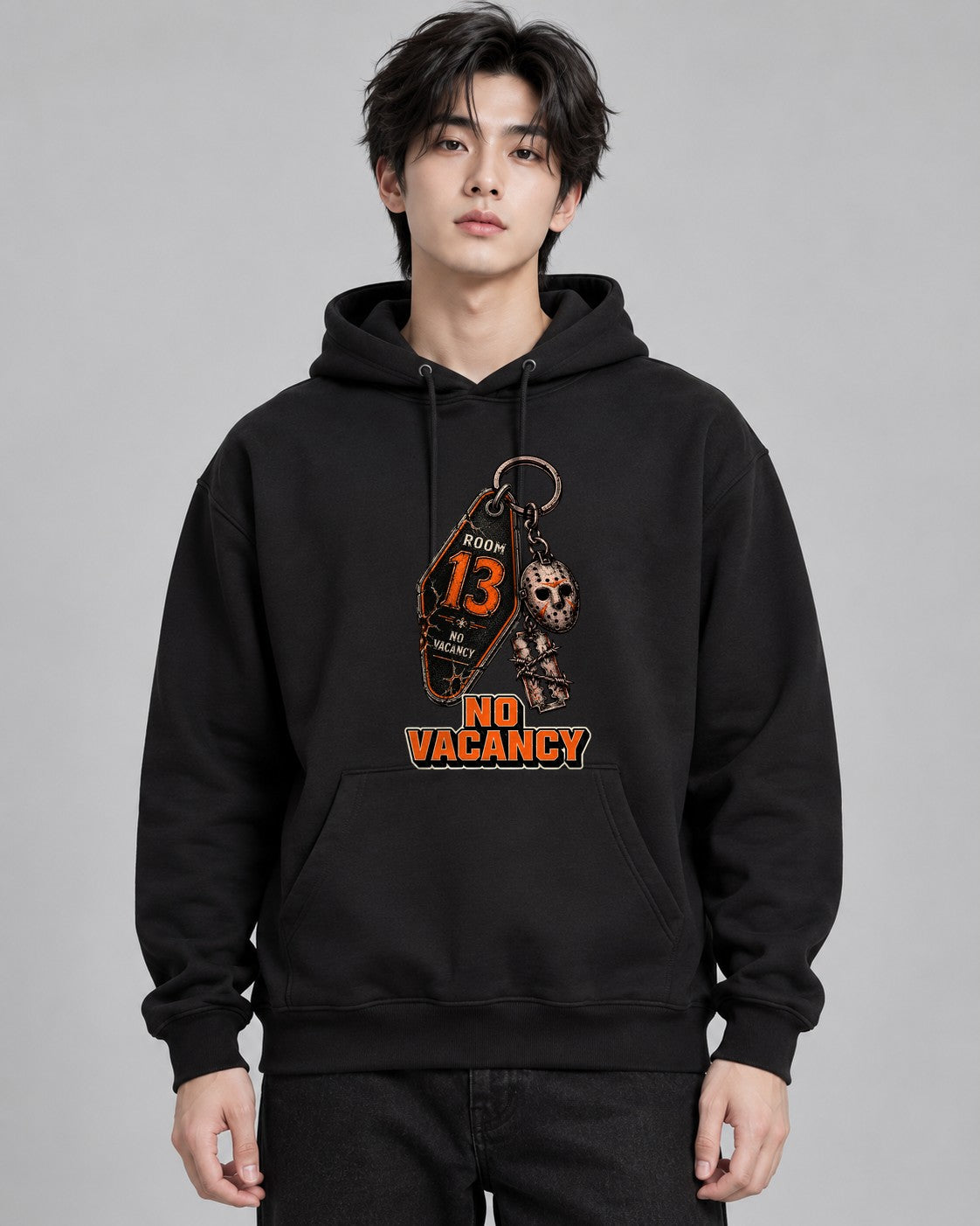 Room Thirteen Keychain - Black