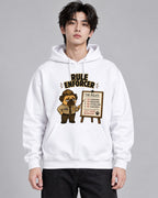 Rule Enforcer Police Officer Funny G - White