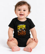 Running On Caffeine And Chaos T-Shirt - Funny Coffee Lover Tee - Black