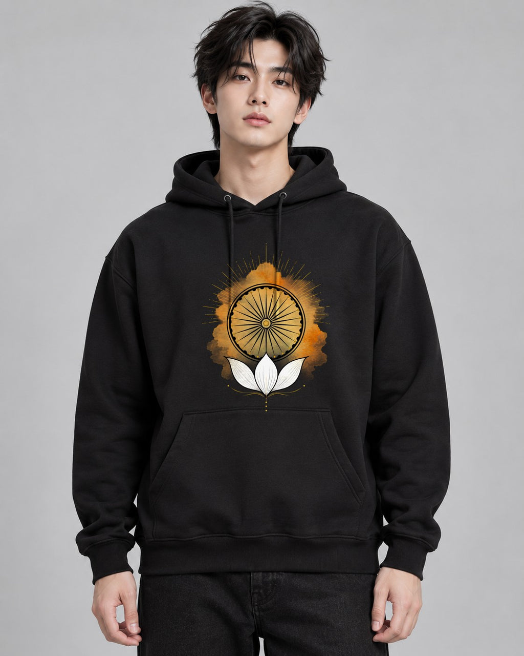 Sacred Chakra Lotus - Black