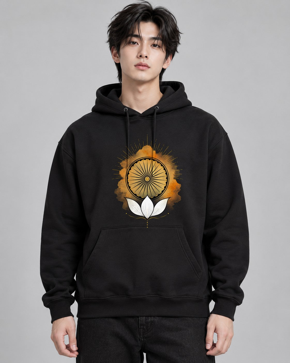Sacred Chakra Lotus - Black