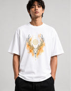 Sacred Geometry Deer - White