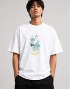 Sacred Heron Lotus - White