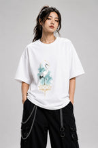 Sacred Heron Lotus - White